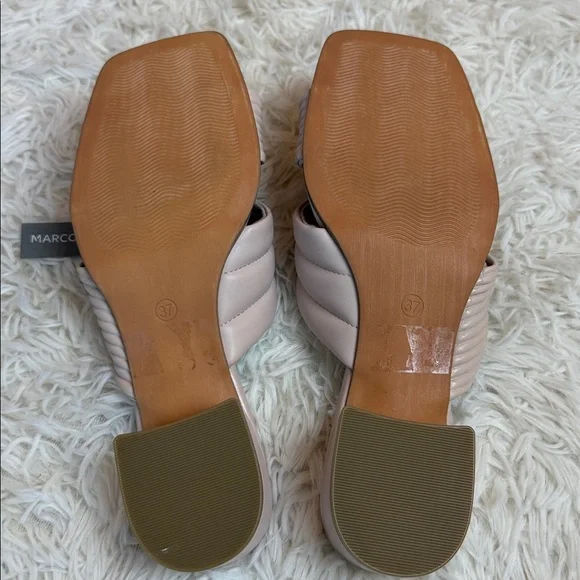 Marco Tozzi Size 6-1/2 to 7 Blush Pink 1-1/2” Heeled Sandals New - Picture 7 of 10